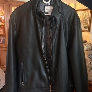 Cole Haan’s Men’s Signature Black Leather Jacket